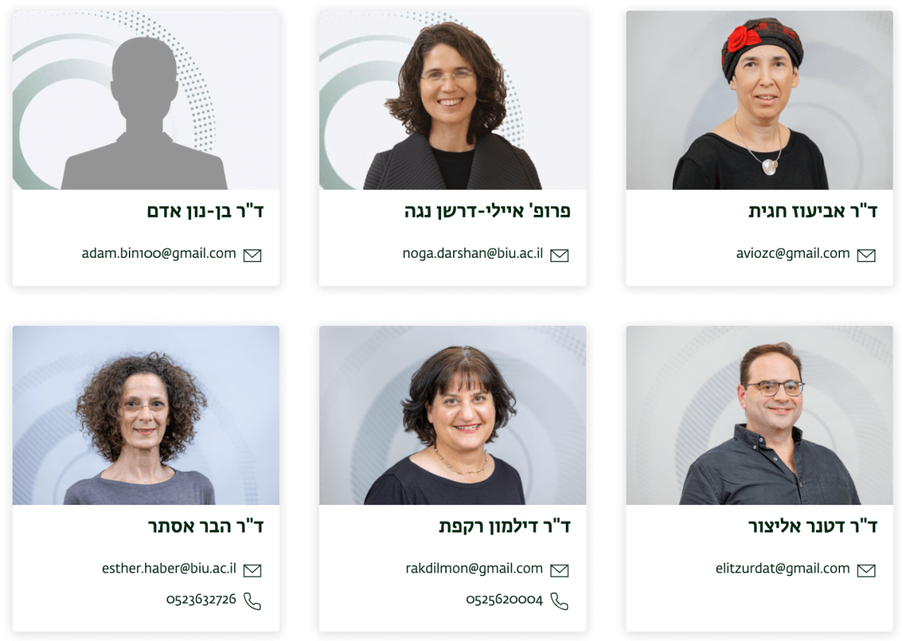 סגל המחלקה לעברית